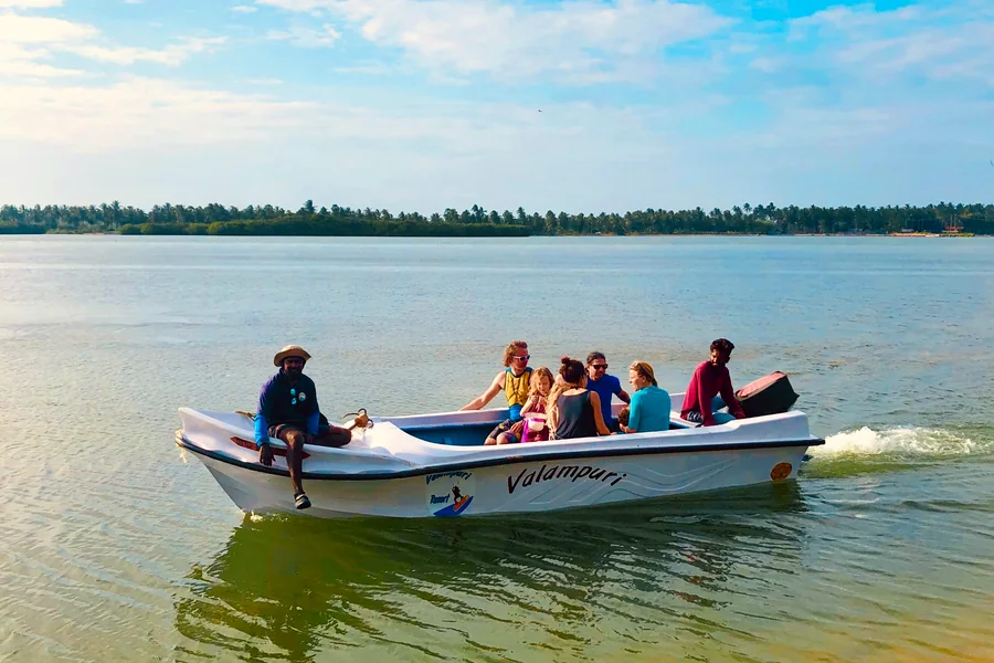 Boat trip on Kalpitiya Lagoon