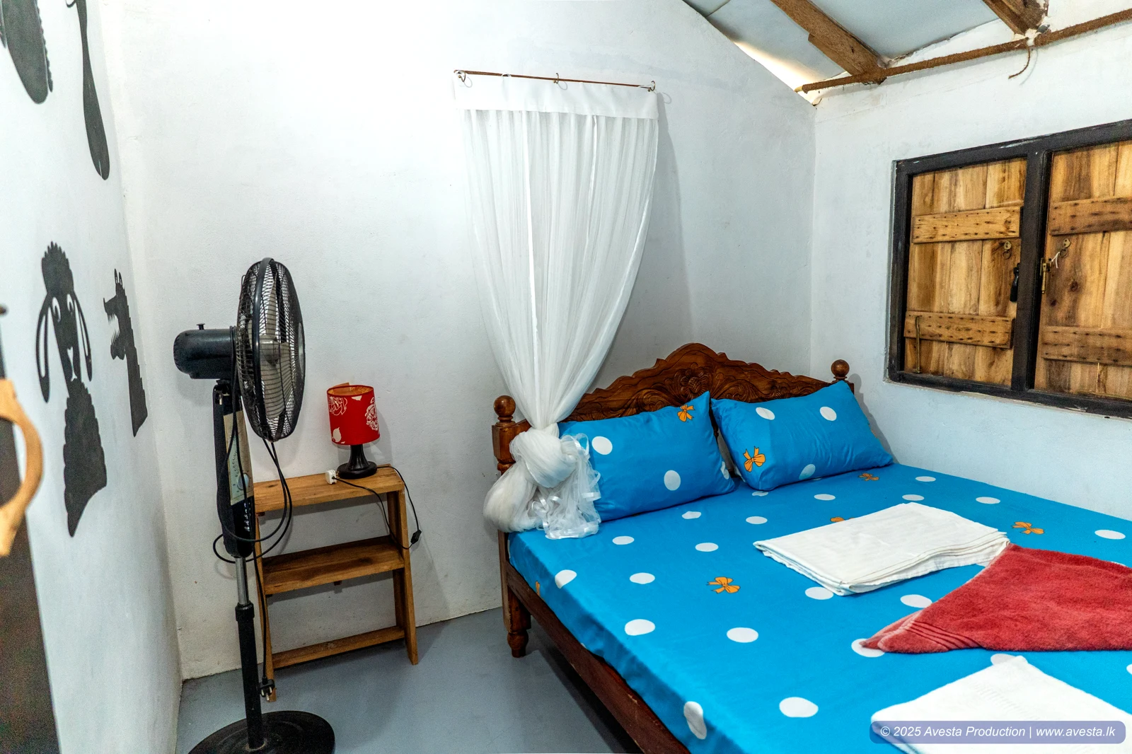 Valampuri Family Eco Chalet natural light bedroom
