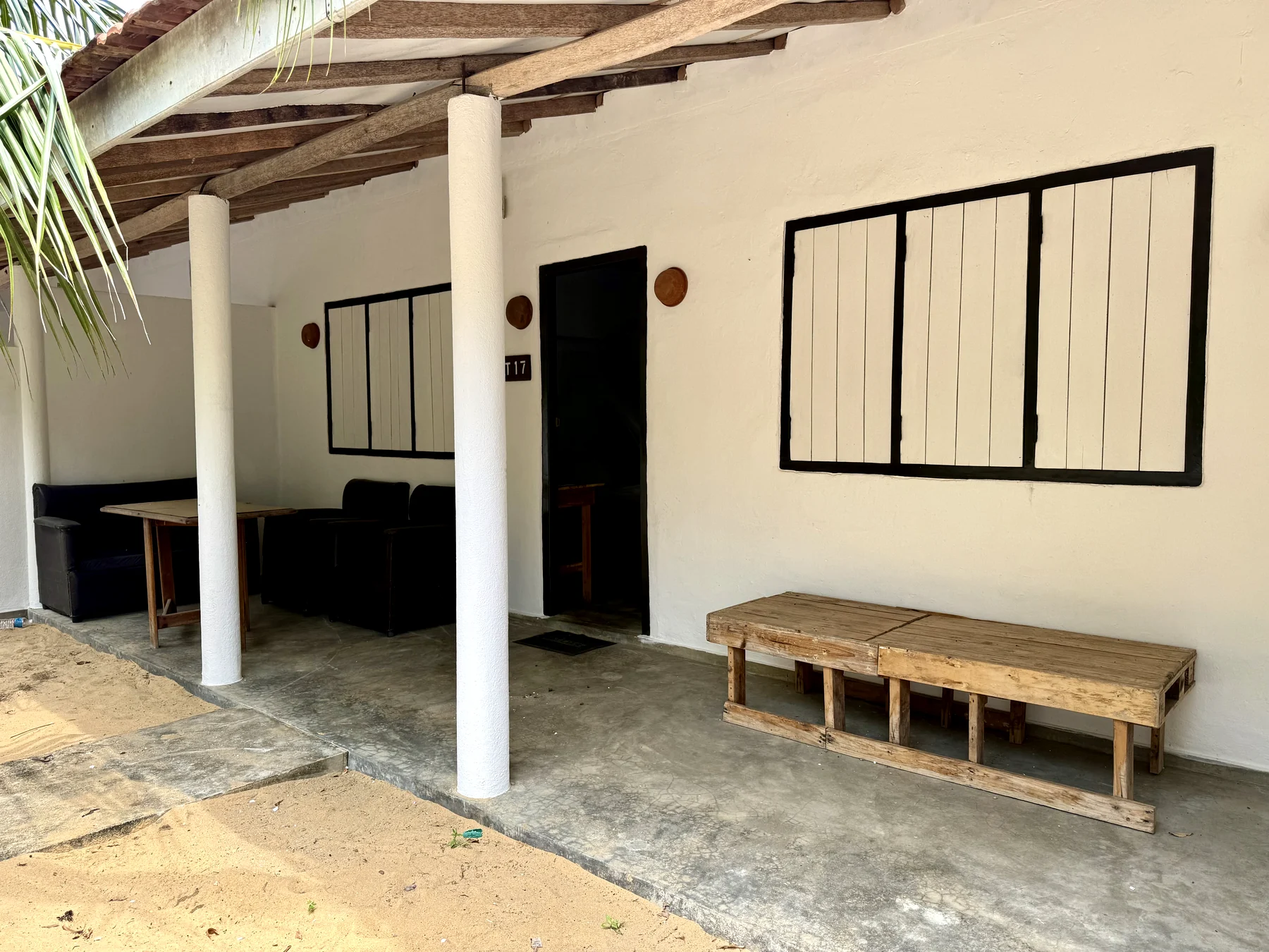 Garden Family Suite front terrace at Valampuri Resort